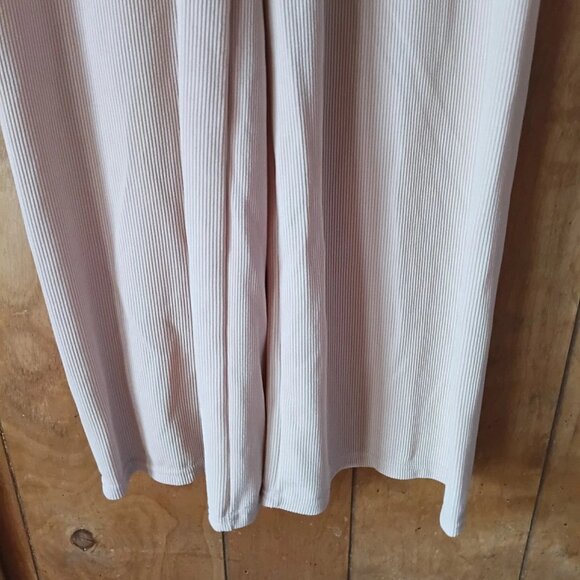 New Mix Women's Beige Elastic Waist Pants Size L - Picture 3 of 5